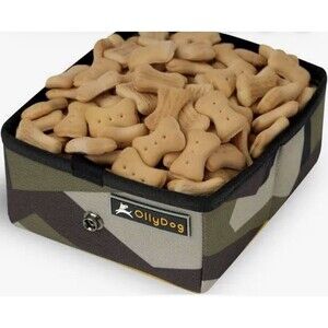 OllyDog Crumple Travel Bowl Camo Collapsible Dog Food Water Bowl